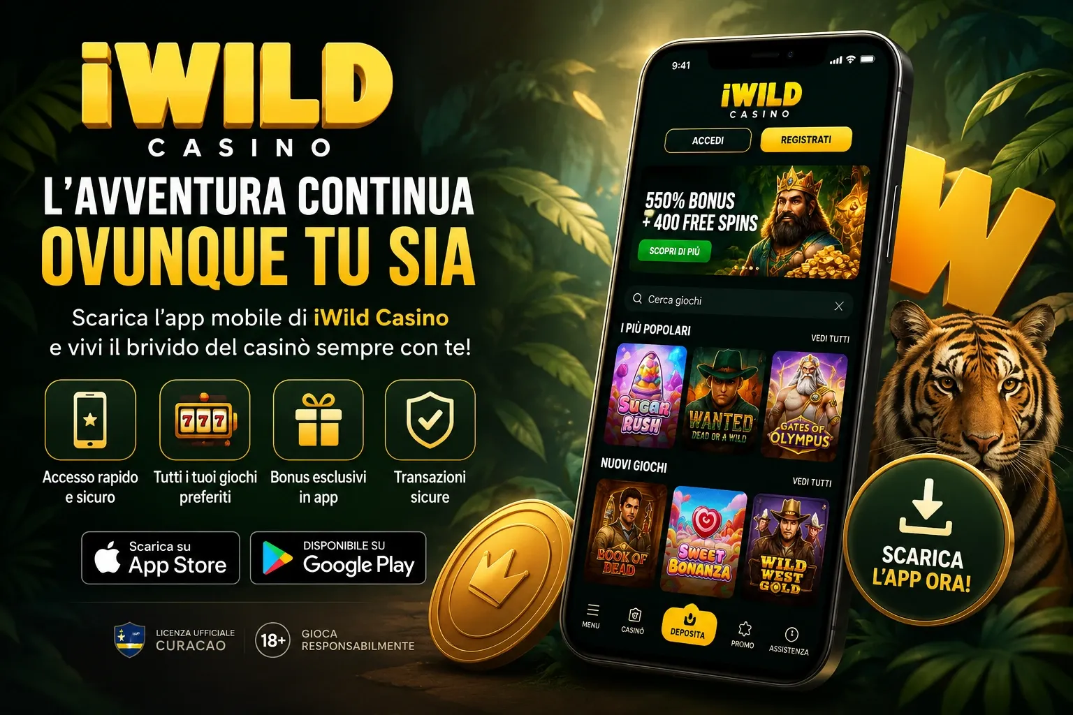 Iwild casino app